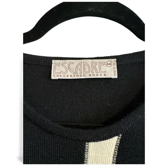 ESCADRE Women's Sweater Merino Wool Blend -Made In ITALY - Picture 5 of 10